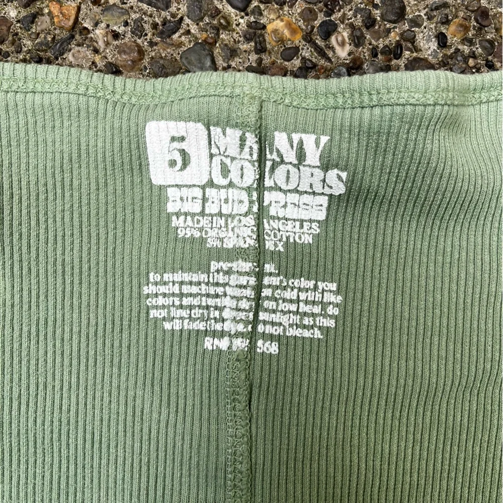 adorable green ribbed long sleeve tie up top cardigan - Picture 4 of 4
